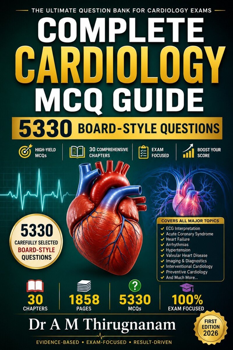 Complete Cardiology Question Bank — 5,330 MCQs